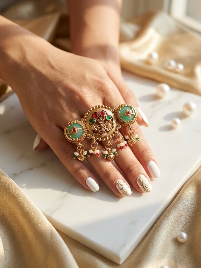 Three Finger Statement Ring